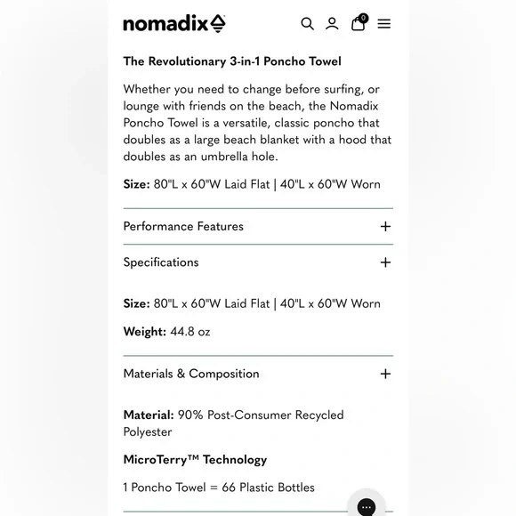 Nomadix Towel Poncho - Picture 4 of 4